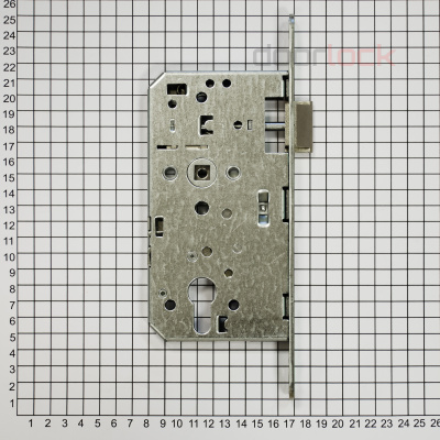 Замок дверной огнестойкий DL 1769/D/55mm, антипаник,  оцинкованный